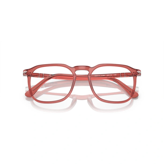 Persol 0PO3337V 1198 - Transparent Red Unisex Eyeglasses 50 (M) 1