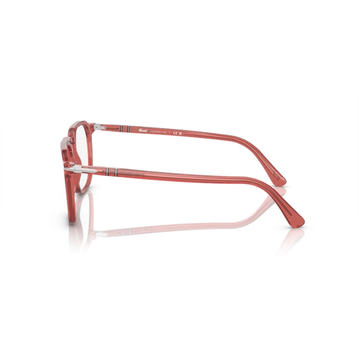 Persol 0PO3337V 1198 - Transparent Red Unisex Eyeglasses 50 (M) 3