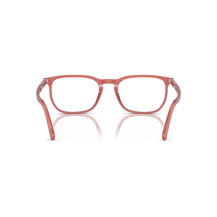 Persol 0PO3339V 1198 - Transparent Red Unisex Eyeglasses 54 (XL) 4