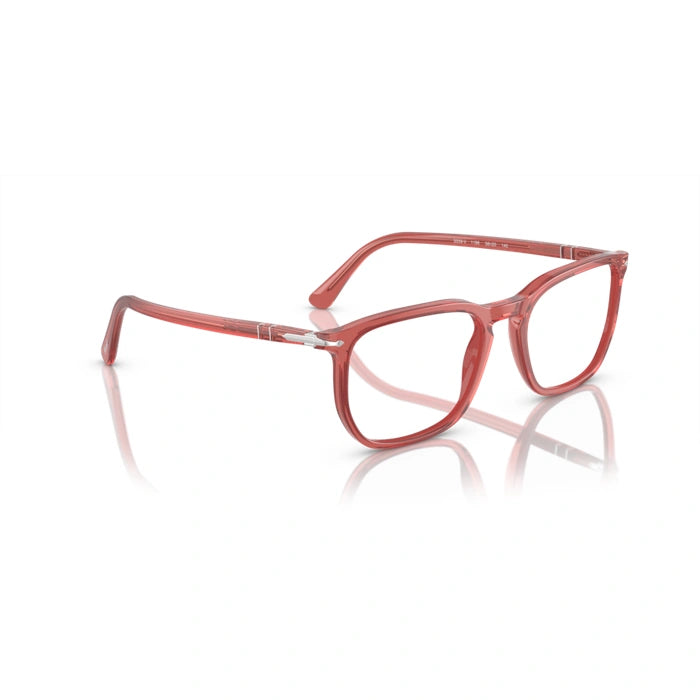 Persol 0PO3339V 1198 - Transparent Red Unisex Eyeglasses 54 (XL) 5