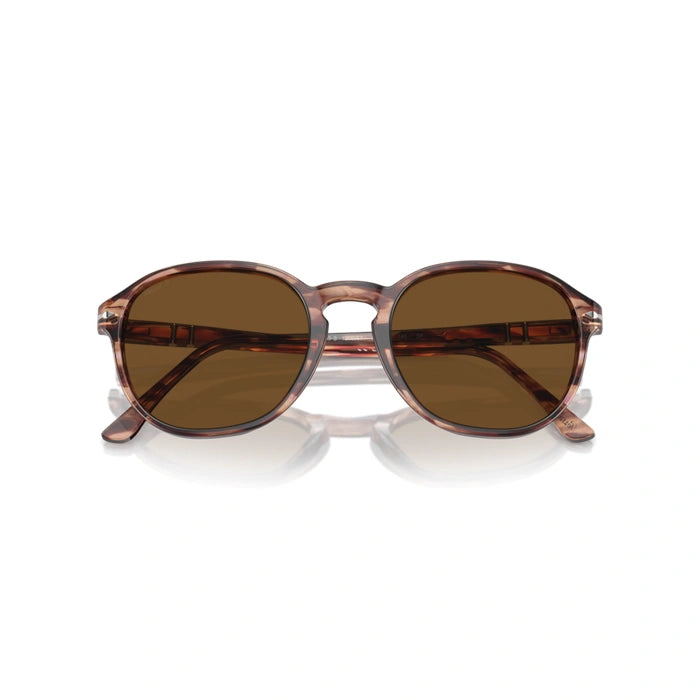 Persol 0po3343s-120957 Striped bordeaux Unisex Sunglasses 1
