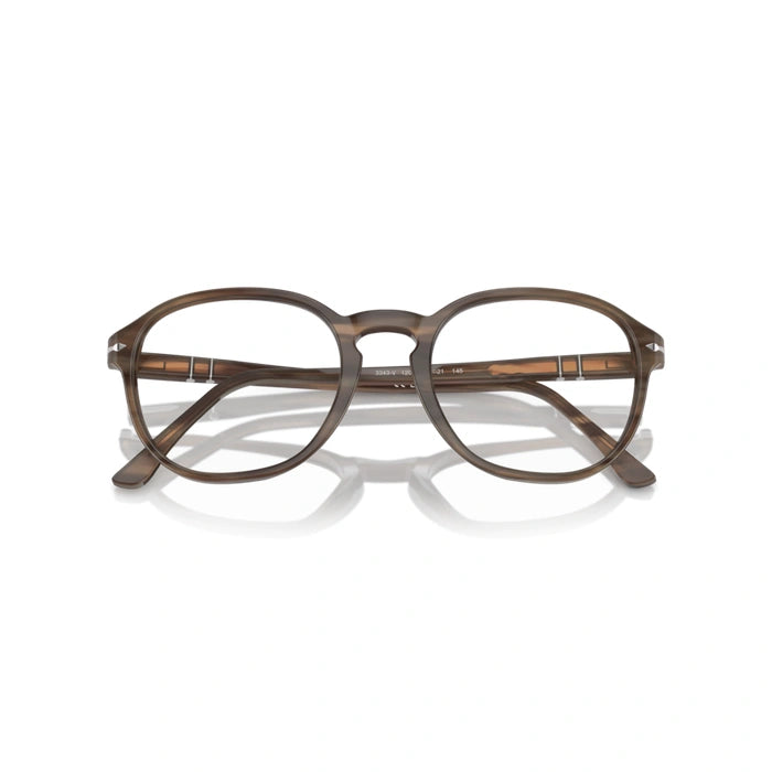 Persol 0PO3343V 1208 - Striped Brown Unisex Eyeglasses 53 (M) 7