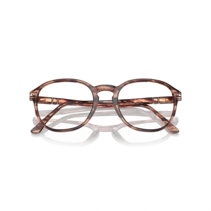 Persol 0PO3343V 1209 - Striped Bordeaux Unisex Eyeglasses 53 (M) 7