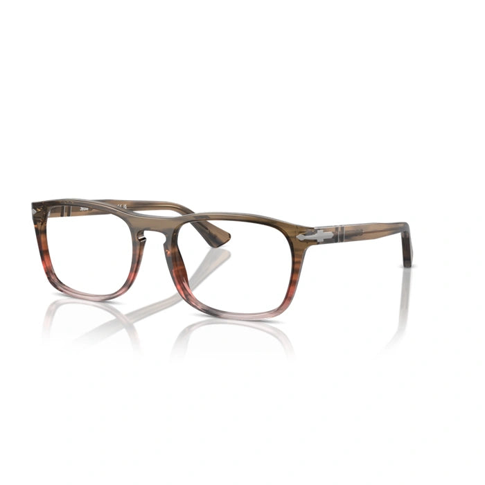 Persol 0PO3344V 1206 - Striped Brown Gradient Red Unisex Eyeglasses 52 (S) 2
