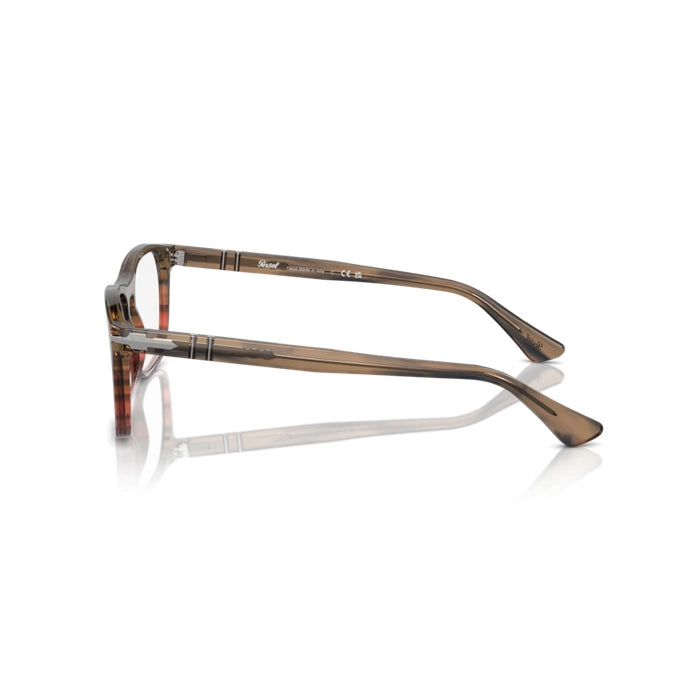 Persol 0PO3344V 1206 - Striped Brown Gradient Red Unisex Eyeglasses 52 (S) 3