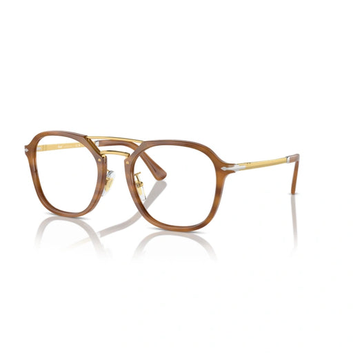 Persol 0PO3352V 960 - Striped Brown Unisex Eyeglasses 51 (XL) 1