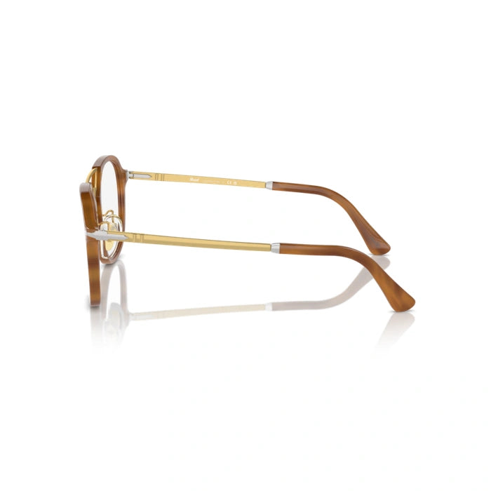 Persol 0PO3352V 960 - Striped Brown Unisex Eyeglasses 51 (XL) 2