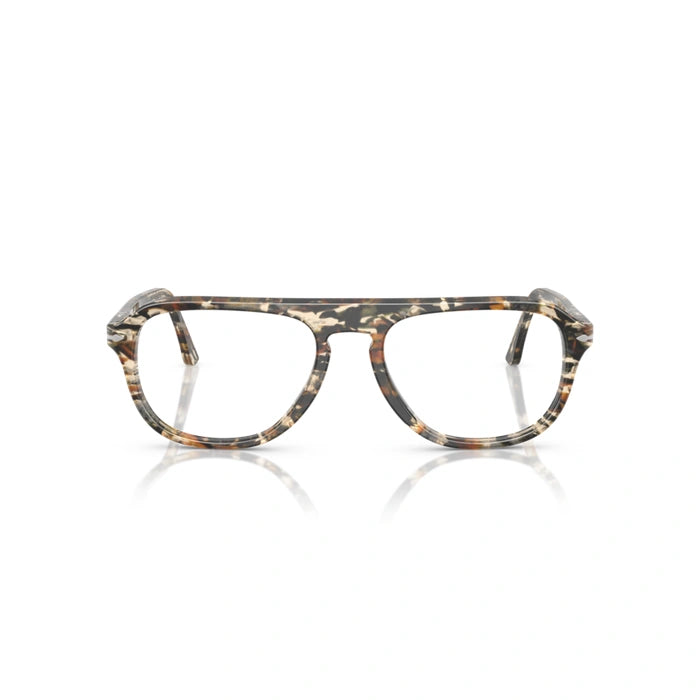 Persol 0PO3368V 1221 - Amber Brown/Pirate Black Unisex Eyeglasses 56 (L) 6