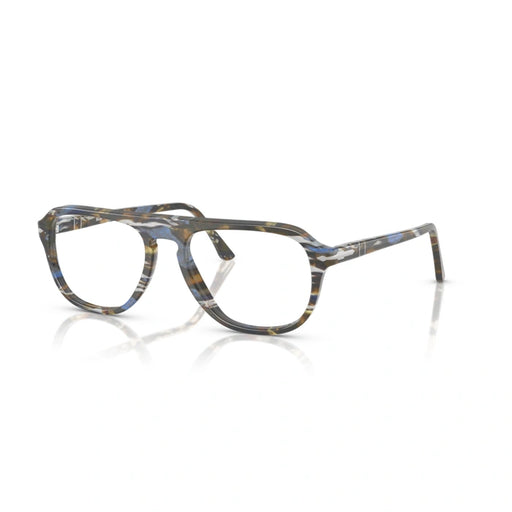 Persol 0PO3368V 1222 - Frost Grey/Nautical Blue Unisex Eyeglasses 56 (L) 2