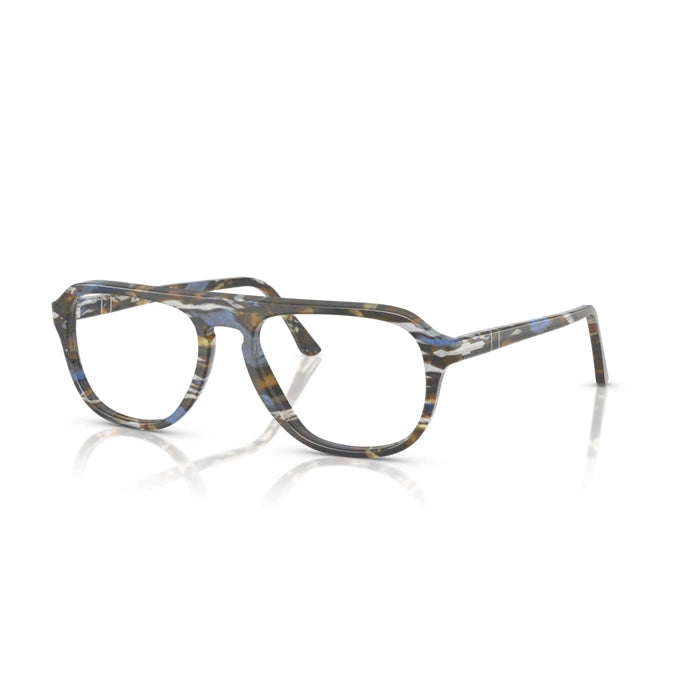 Persol 0PO3368V 1222 - Frost Grey/Nautical Blue Unisex Eyeglasses 54 (M) 2