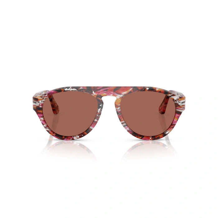 Persol 0po3370s-1220h2 56XL Cyclamen/khaki Unisex Sunglasses 6