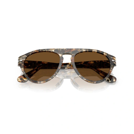 Persol 0po3370s-122157 Amber brown/pirate black Unisex Sunglasses 1