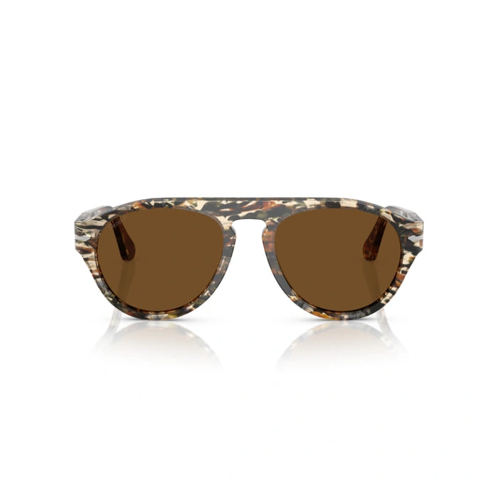 Persol 0po3370s-122157 56XL Amber brown/pirate black Unisex Sunglasses 6