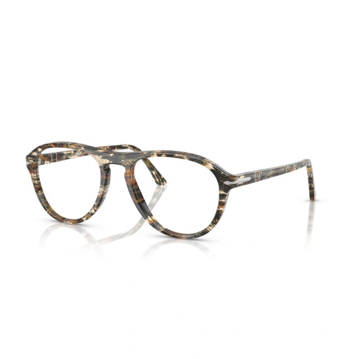Persol 0PO3371V Lynn 1221 - Amber Brown/Pirate Black Unisex Eyeglasses 53 (M) 2
