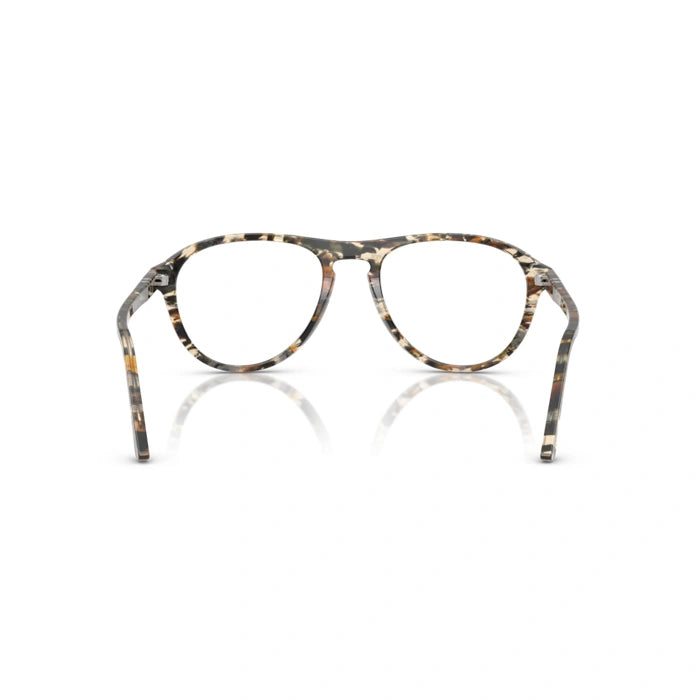 Persol 0PO3371V Lynn 1221 - Amber Brown/Pirate Black Unisex Eyeglasses 55 (L) 4