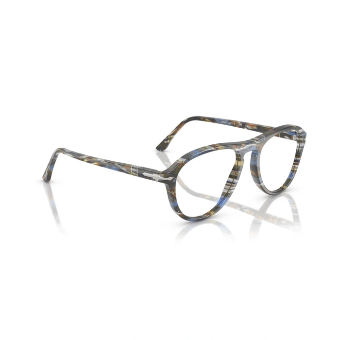 Persol 0PO3371V Lynn 1222 - Frost Grey/Nautical Blue Unisex Eyeglasses 53 (M) 5