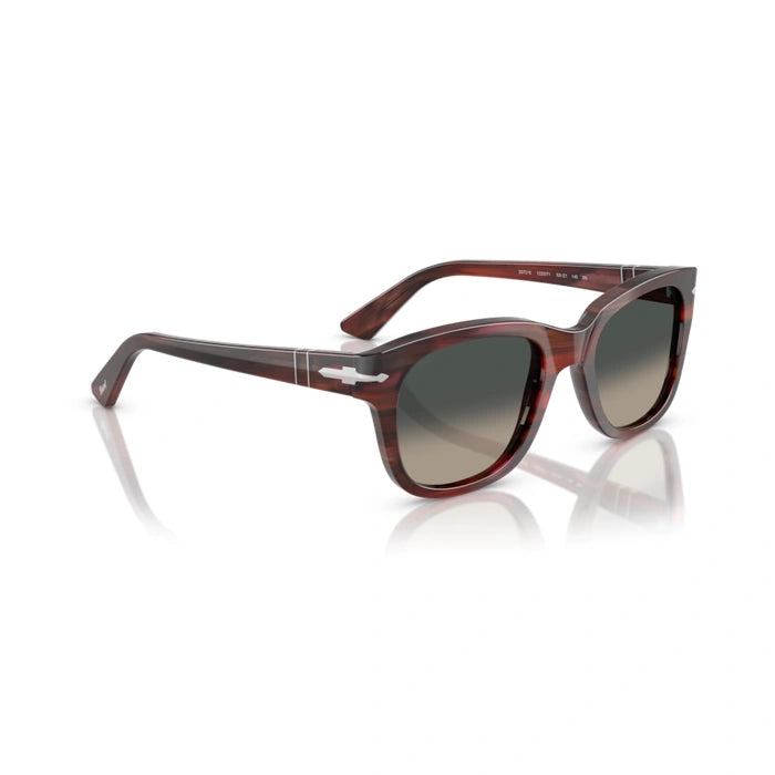 Persol 0po3372s-122371 55XL Striped burgundy Unisex Sunglasses 5
