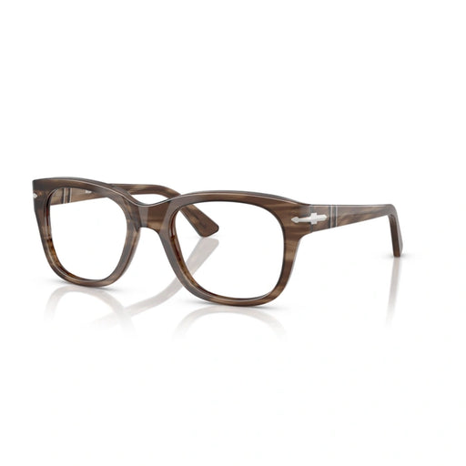 Persol 0PO3372V 1208 - Striped Brown Unisex Eyeglasses 53 (L) 2