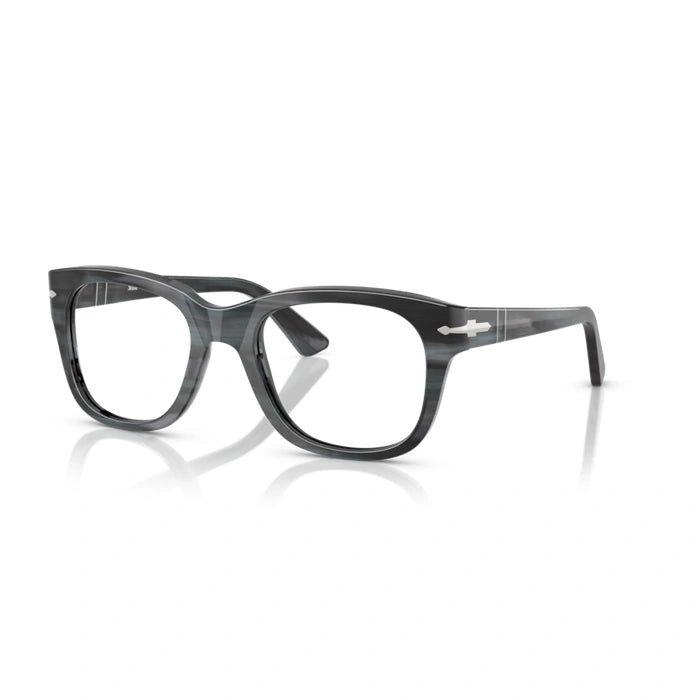 Persol 0PO3372V 1224 - Striped Grey Unisex Eyeglasses 53 (L) 2