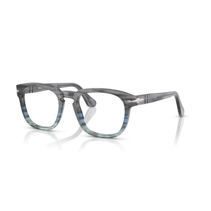 Persol 0PO3376V 1205 - Striped Grey Unisex Eyeglasses 50 (S) 2