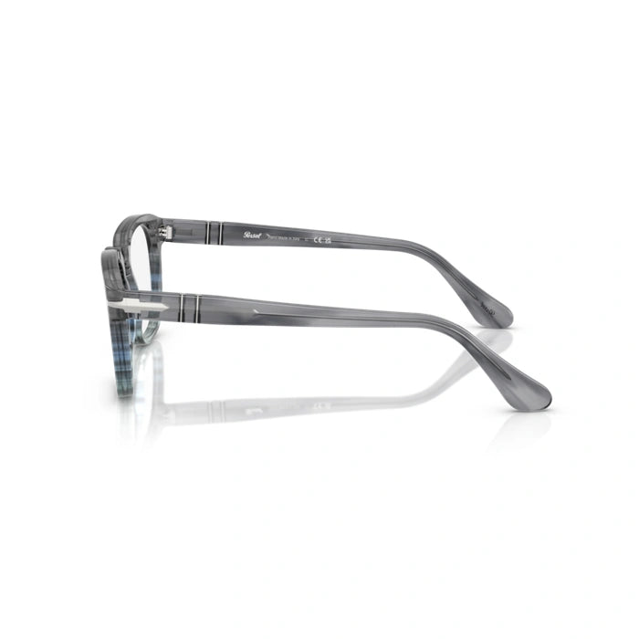 Persol 0PO3376V 1205 - Striped Grey Unisex Eyeglasses 50 (S) 3