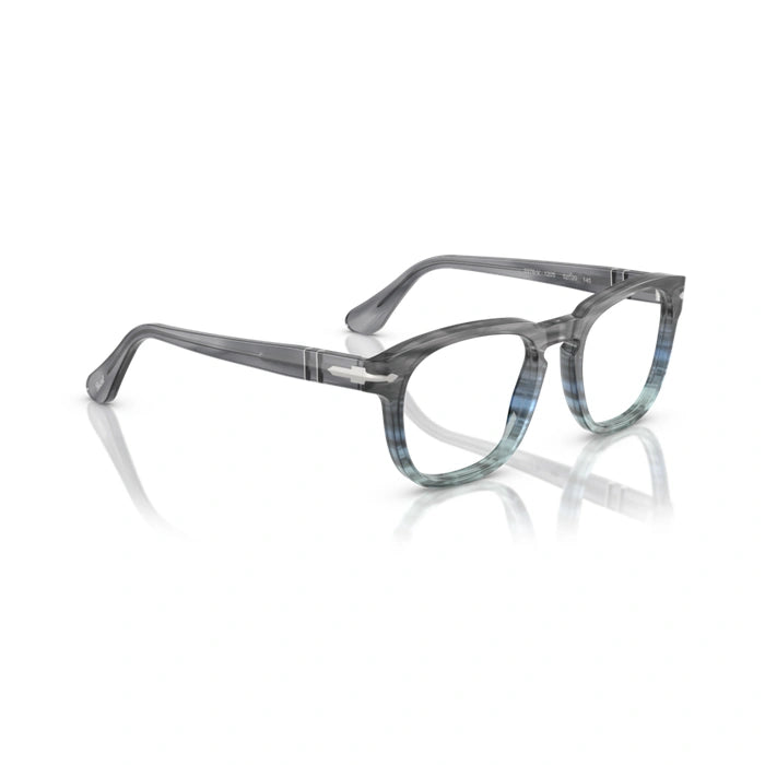 Persol 0PO3376V 1205 - Striped Grey Unisex Eyeglasses 52 (M) 5