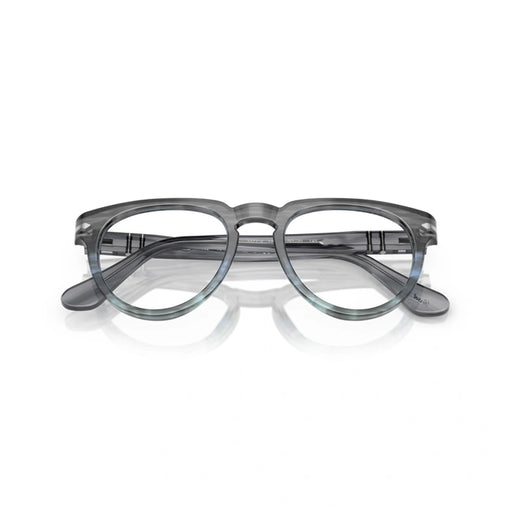 Persol 0PO3377V 1205 - Striped Grey Unisex Eyeglasses 50 (M) 1