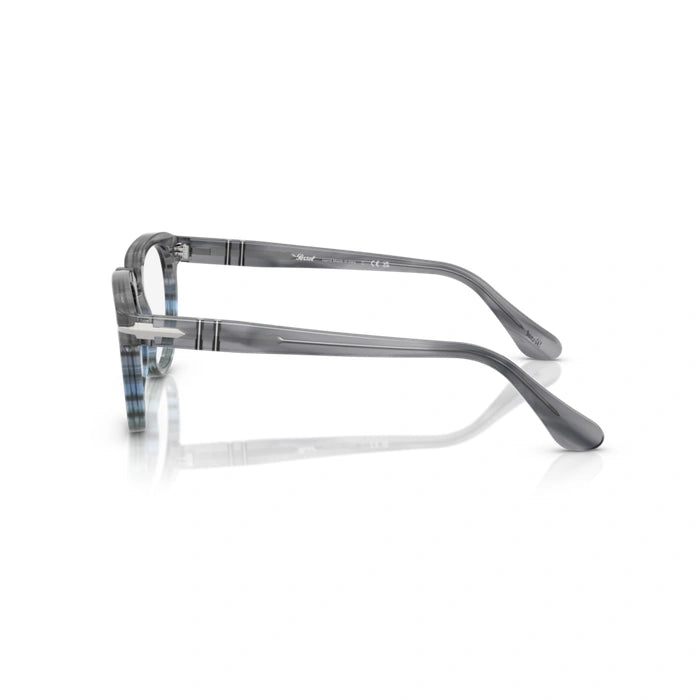 Persol 0PO3377V 1205 - Striped Grey Unisex Eyeglasses 50 (M) 3