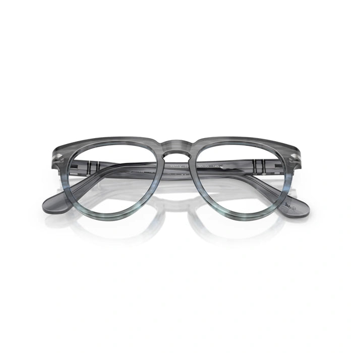 Persol 0PO3377V 1205 - Striped Grey Unisex Eyeglasses 50 (M) 7