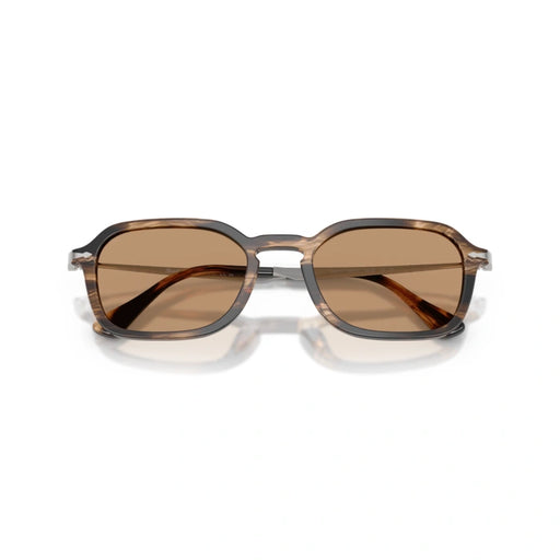 Persol 0po3381s-123653 Striped black & greish brown Unisex Sunglasses 1