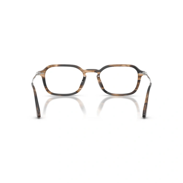 Persol 0PO3381V 1236 - Striped Black & Greish Brown Unisex Eyeglasses 54 (XXL) 4