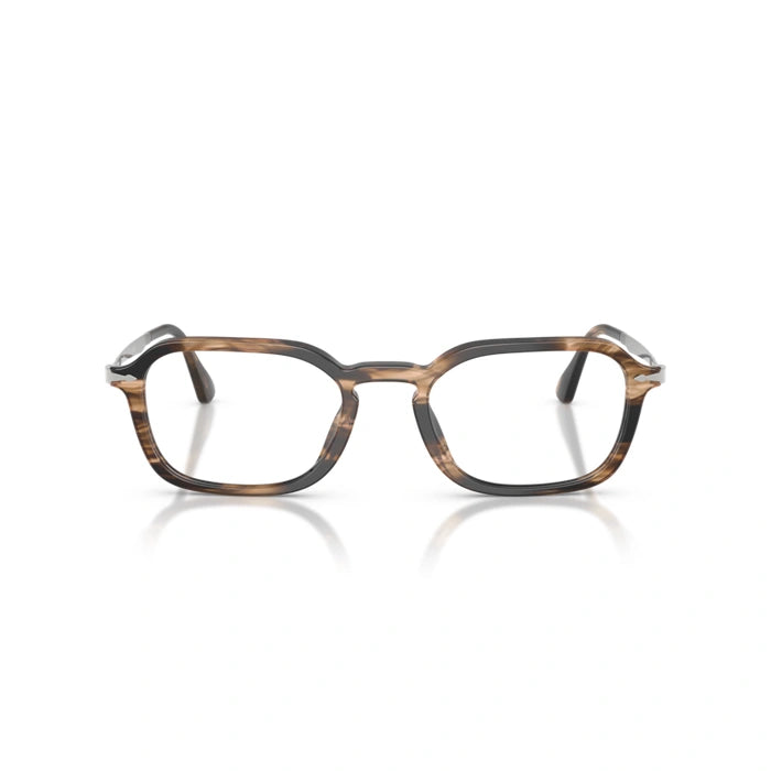 Persol 0PO3381V 1236 - Striped Black & Greish Brown Unisex Eyeglasses 54 (XXL) 6