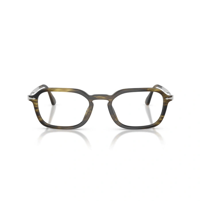 Persol 0PO3381V 1237 - Striped Black & Olive Green Unisex Eyeglasses 54 (XXL) 6