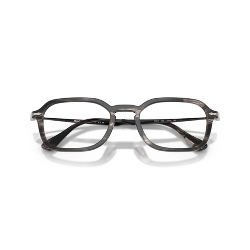 Persol 0PO3381V 1238 - Striped Black & Grey Unisex Eyeglasses 52 (XL) 1