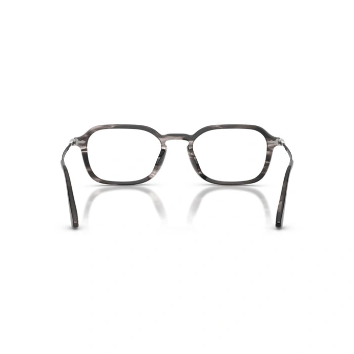 Persol 0PO3381V 1238 - Striped Black & Grey Unisex Eyeglasses 52 (XL) 4