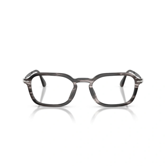 Persol 0PO3381V 1238 - Striped Black & Grey Unisex Eyeglasses 54 (XXL) 6