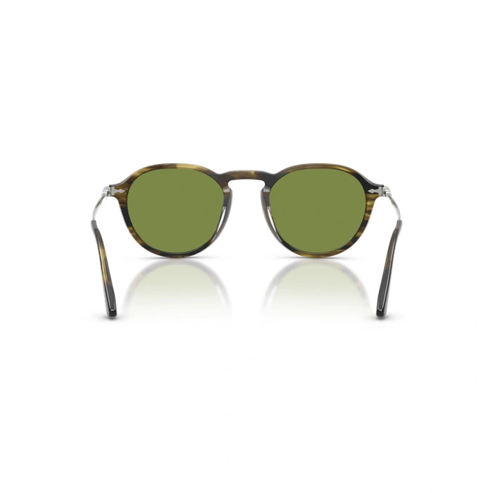 Persol 0po3383s-12374e Striped black & olive green Unisex Sunglasses 4