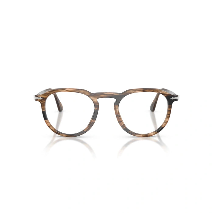Persol 0PO3387V Pier 1236 - Striped Black & Greish Brown Unisex Eyeglasses 49 (L) 6