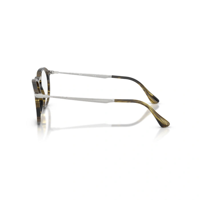 Persol 0PO3387V Pier 1237 - Striped Black & Olive Green Unisex Eyeglasses 49 (L) 3