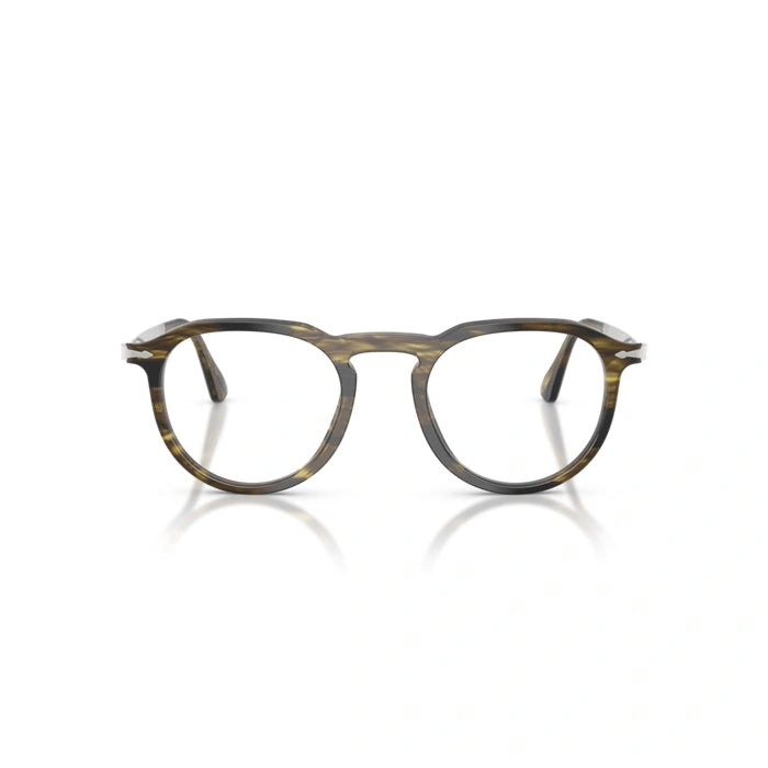 Persol 0PO3387V Pier 1237 - Striped Black & Olive Green Unisex Eyeglasses 49 (L) 6