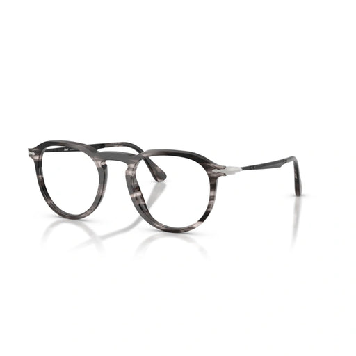 Persol 0PO3387V Pier 1238 - Striped Black & Grey Unisex Eyeglasses 51 (XL) 2