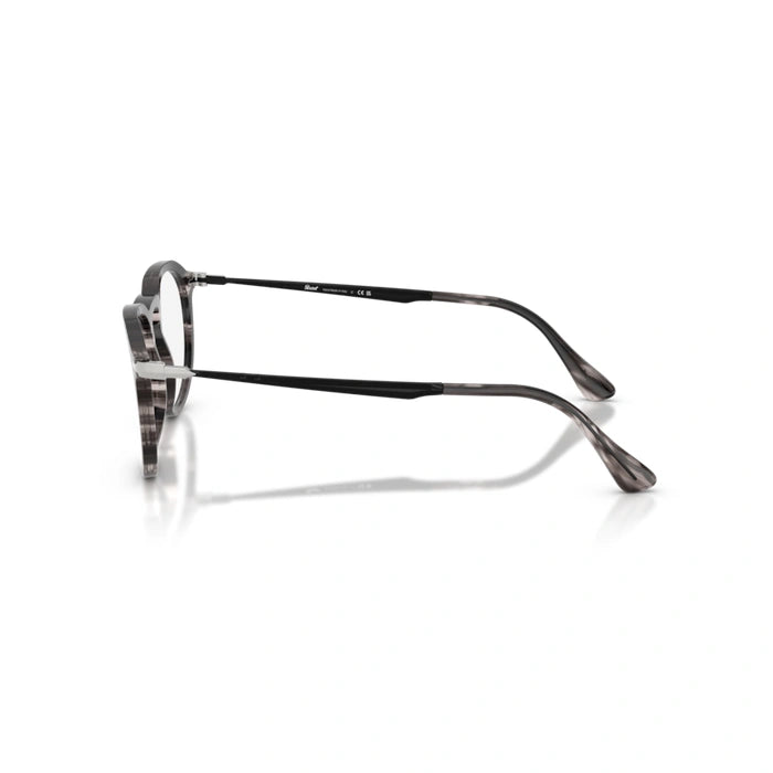 Persol 0PO3387V Pier 1238 - Striped Black & Grey Unisex Eyeglasses 51 (XL) 3