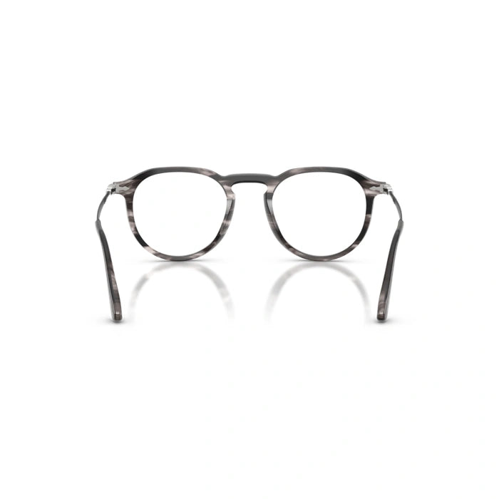 Persol 0PO3387V Pier 1238 - Striped Black & Grey Unisex Eyeglasses 51 (XL) 4