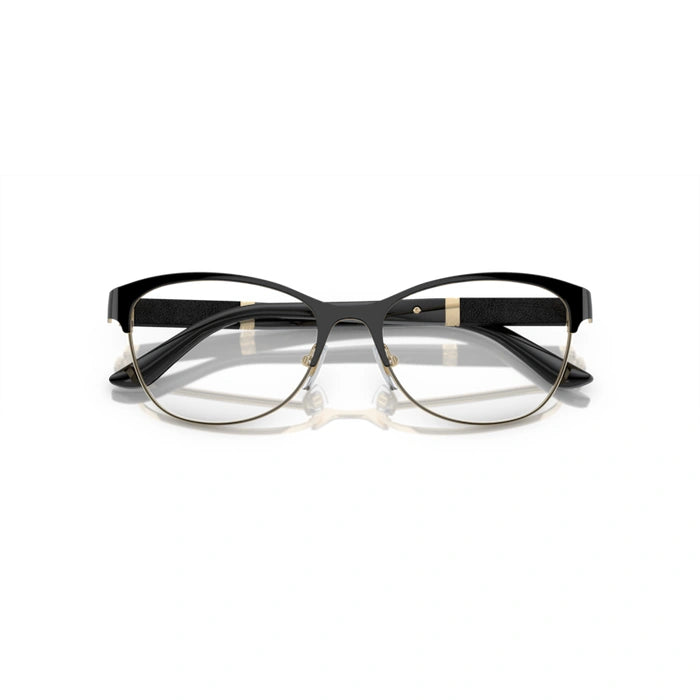 Versace 0VE1233Q 1366 - Black/Pale Gold Woman Eyeglasses 53 (M) 5