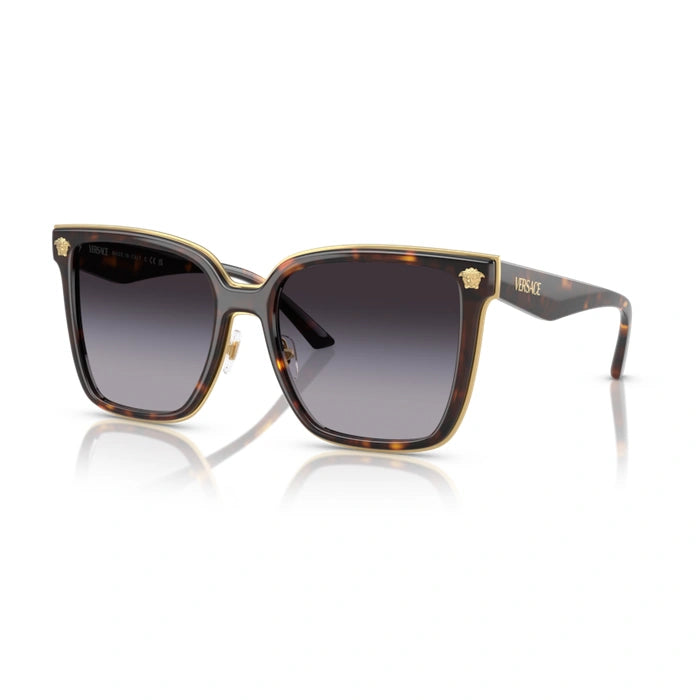 Versace 0VE2278D 108/8G - Havana Woman Sunglasses 7