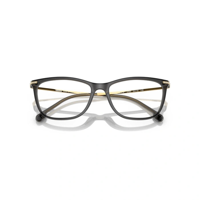 Versace 0VE3274B 5483 - Black Transparent Woman Eyeglasses 54 (L) 5
