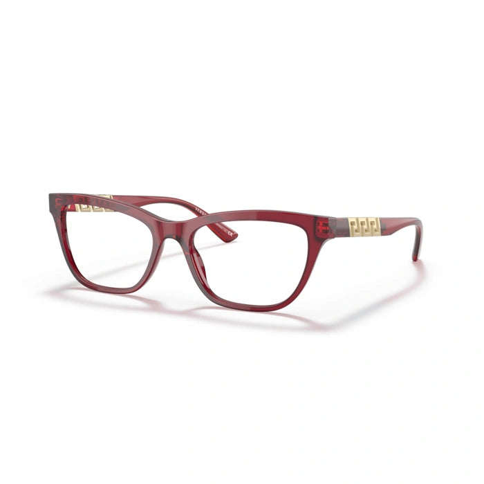 Versace 0VE3318 388 - Transparent Red Woman Eyeglasses 52 (S) 1