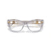 Versace 0VE3347 5305 - Light Grey Transparent Woman Eyeglasses 54 (M) 5