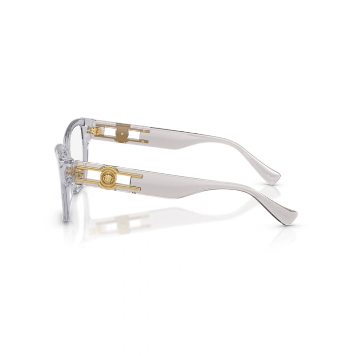 Versace 0VE3347 5305 - Light Grey Transparent Woman Eyeglasses 54 (M) 7