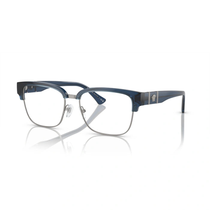 Versace 0VE3348 5292 - Blue Transparent Man Eyeglasses 55 (L) 1